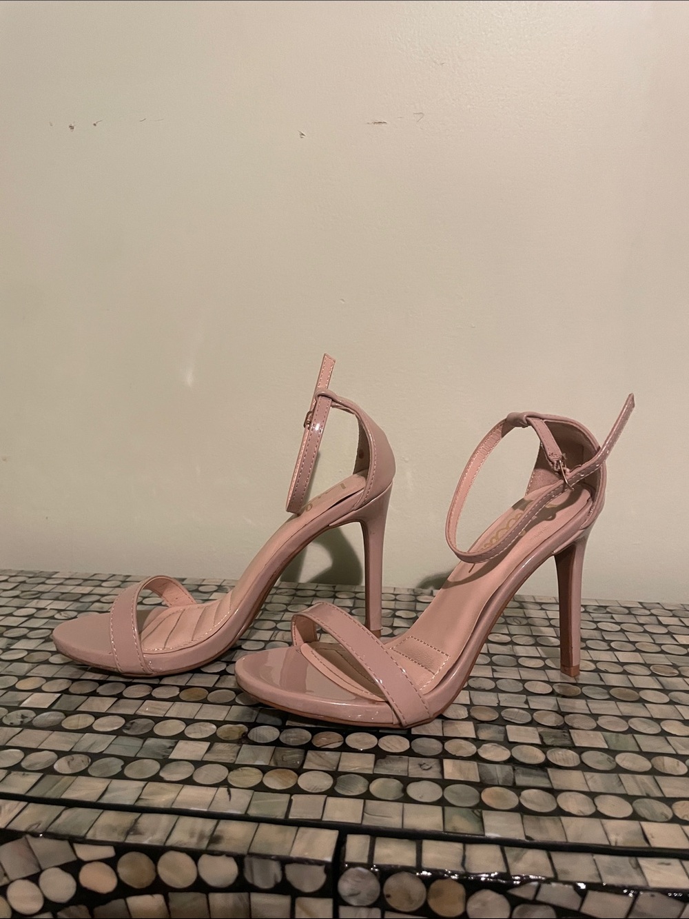 Lulu's Nude Strappy Stiletto Sandals